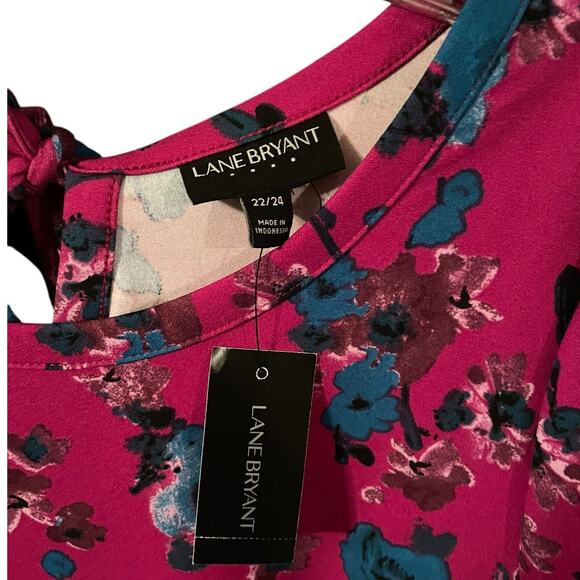 Lane Bryant Retro Floral Jersey Sheath Dress – NWT – Size 22/24 - Picture 4 of 5